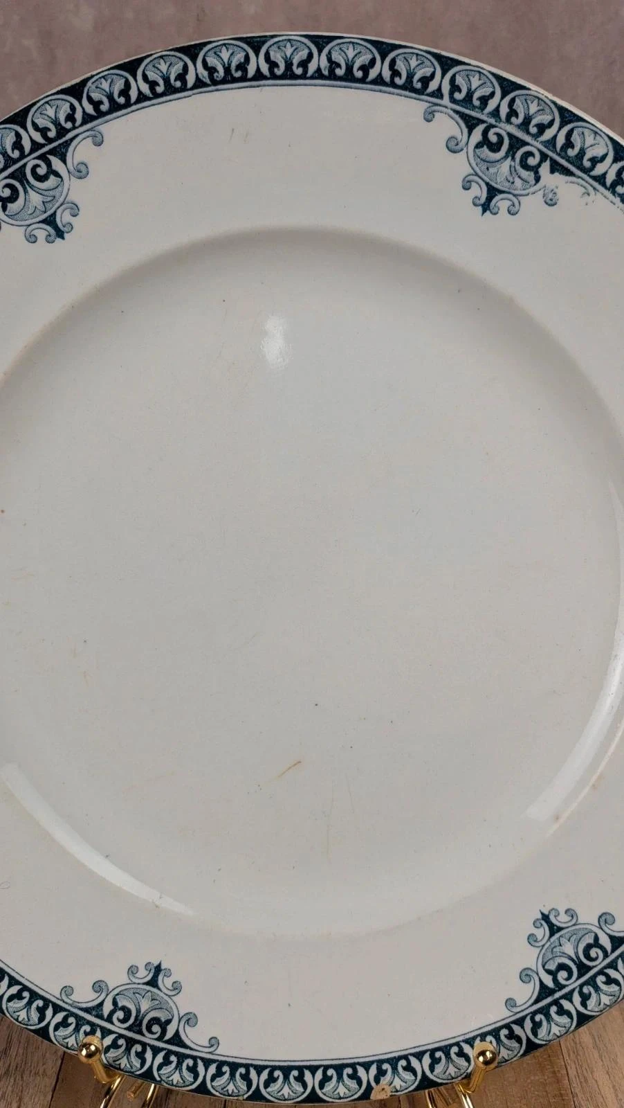 Plat ancien faïence Nord St Amand & Hamage – modèle Andrinople – photo 3